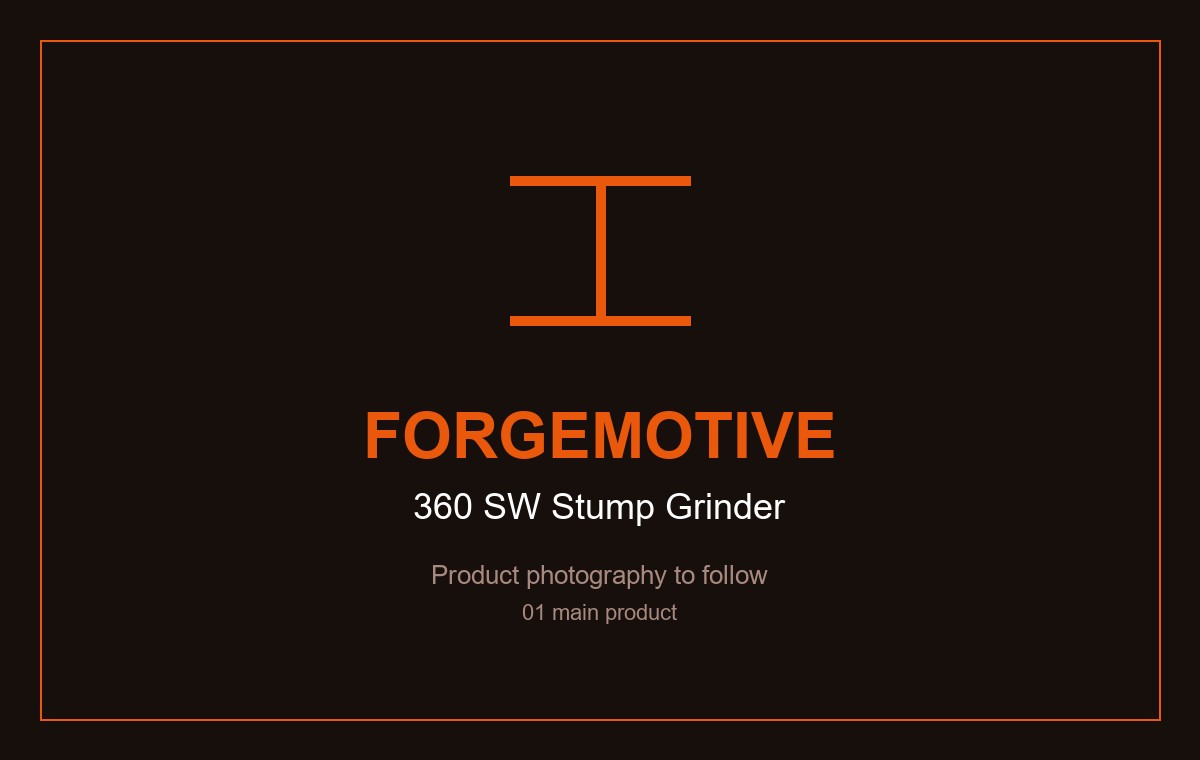 ForgeMotive 360 SW Stump Grinder